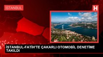 İstanbul'da 'Huzur İstanbul' denetiminde çakarlı otomobile ceza