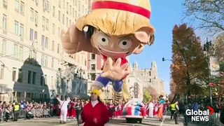 One Piece's Luffy Thanksgiving Balloon goes viral - Macy's Parade 2023
