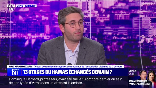 Libération des otages du Hamas: Toutes les familles sont dans une attente insoutenable , affirme Sacha Ghozlan (avocat de familles d’otages et co-fondateur de l’association des victimes du 7 octobre)
