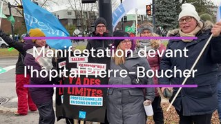 Manifestation devant l'Hôpital Pierre-Boucher – Sylvain Daignault