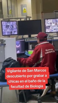 Vigilante de la UNMSM colocó cámaras escondidas en el baño
