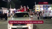 Papai Noel chega a Porto Belo neste sábado