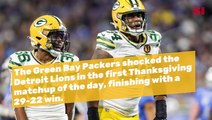 Packers Shock Lions In Thanksgiving Kickoff, 29-22