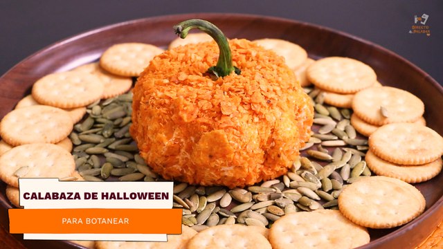Calabaza de halloween para botanear | Receta fácil | Directo al Paladar México