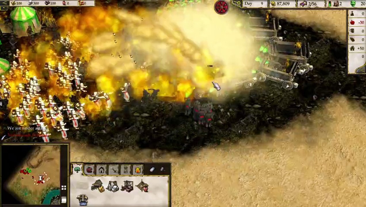 Stronghold Cusader 2 - Palestinian ninja holding guns protects Gazans from Israeli attack 24112023 (9)