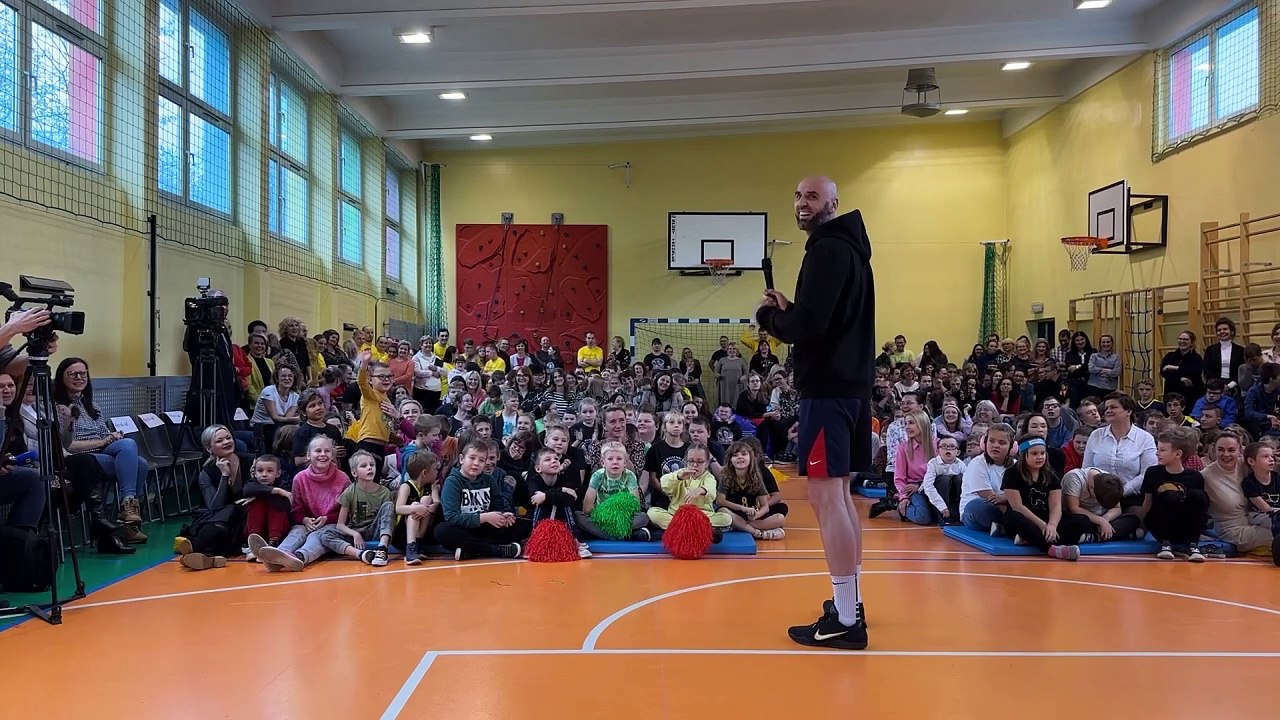 Dziennik Zachodni / Marcin Gortat w Wodzisławiu Śląskim / reporter Ireneusz Stajer
