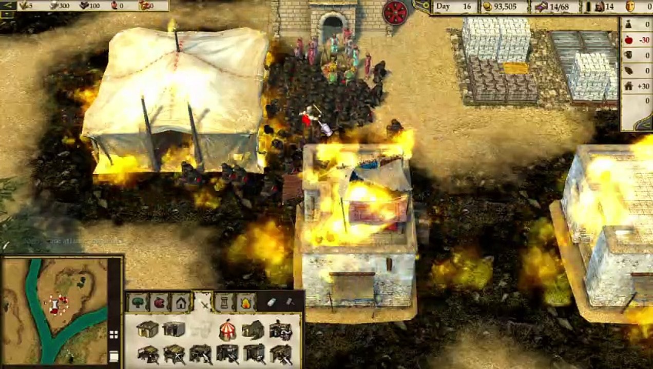 Stronghold Cusader 2 - Palestinian ninja holding guns protects Gazans from Israeli attack 24112023 (11)