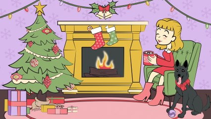 Olivia Newton-John - We Three Kings (Yule Log / Lyric Video)