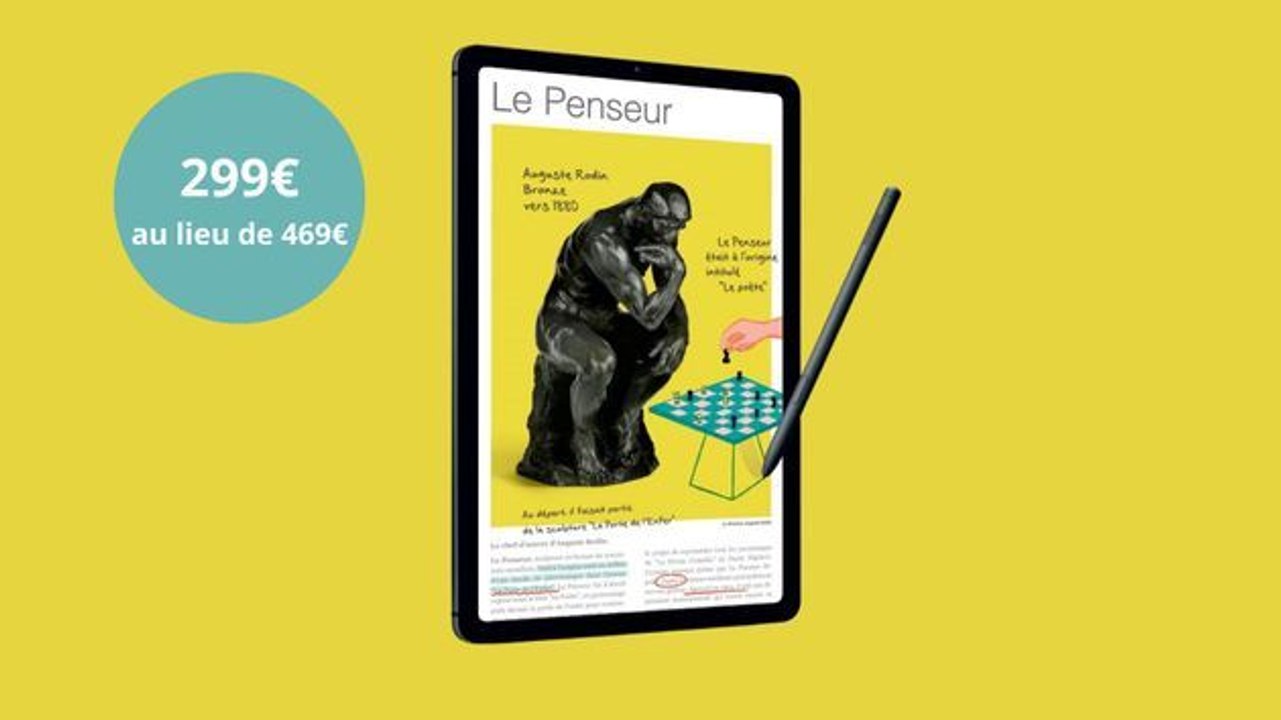 170 euros de remise sur la Samsung Galaxy Tab S6, la tablette tactile la plus pratique du marché avec son stylet innovant.