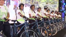 Scotiabank GBS regaló bicicletas en el Giro de Rigo para apoyar el talento colombiano