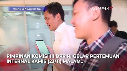 Komisi III DPR Gelar Pertemuan Internal Usai Ketua KPK Firli Bahuri Tersangka