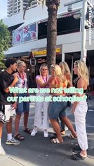 Aussie teens reveal what they won't tell their parents about Schoolies.