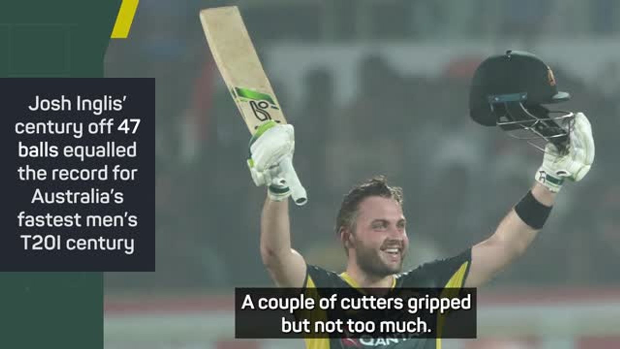 Mixed emotions for Inglis despite record-equalling century
