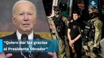 Biden agradece a AMLO por la captura de 