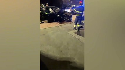 Mario Balotelli trafik kazası geçirdi! Arabası hurdaya dönenen İtalyan yıldız, ambulansla hastaneye götürüldü