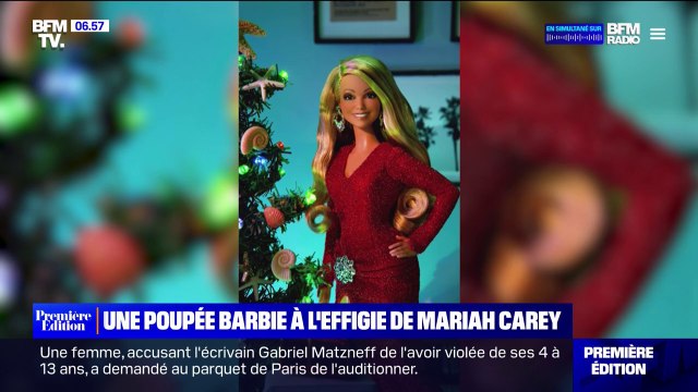 Une poupée de Barbie à l'effigie de Mariah Carey, l'autoproclamée reine de Noël