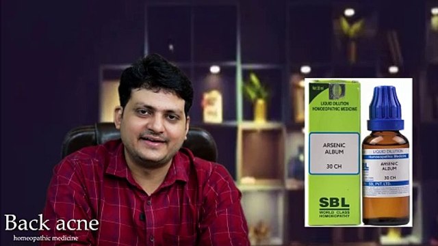 Back Acne I Back Pimples I Best Homeopathic Medicine I How to use