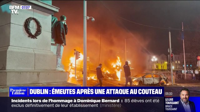 À Dublin, des émeutes ont éclaté après une attaque au couteau à proximité d'une école