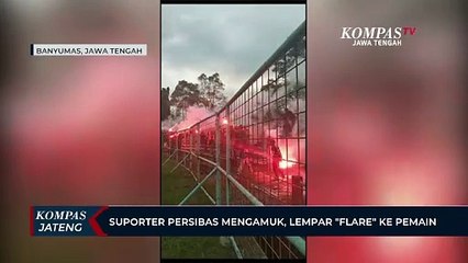Suporter Persibas Mengamuk, Lempar Flare ke Pemain