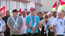 شاهد: تظاهرة حاشدة مؤيدة للفلسطينيين في كوبا بالقرب من السفارة الأمريكية