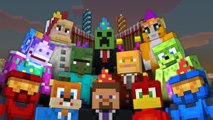 DOĞUM GÜNÜ PARTİSİ YAPIYORUZ !!! - Minecraft Yapı Kapışması