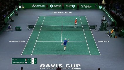 Botic van de Zandschulp 6-7(6) 6-3 7-6(7) Win Over Matteo Arnaldi at the 2023 Davis Cup