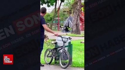 Bisiklet hırsızlarına acı tuzak