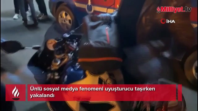 Ünlü sosyal medya fenomeni uyuşturucu taşırken yakalandı