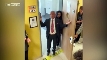 Sadettin öğretmene duygu dolu veda