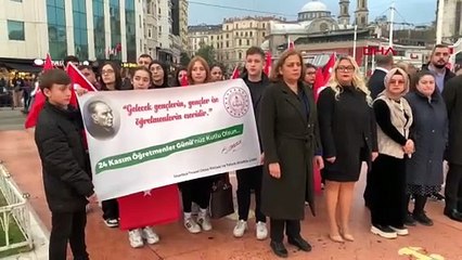 Taksim Meydanı'nda Öğretmenler Günü Töreni