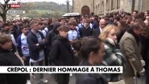 Crépol - Pascal Praud fond en larmes en direct en commentant les obsèques de Thomas ce matin sur CNews et ne peut plus parler à l'antenne, submergé par l'émotion devant le cercueil du jeune homme - VIDEO