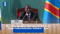 We will be going to COP 28 with the Africa Green Industrialization Initiative - Ruto-