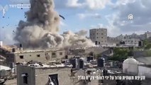 İsrail ordusu insani aradan önce Şifa Hastanesi yerleşkesinin bir kısmını havaya uçurdu