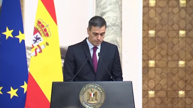 Sánchez anuncia el envío de cuatro toneladas de material médico a Egipto para los desplazados de Gaza