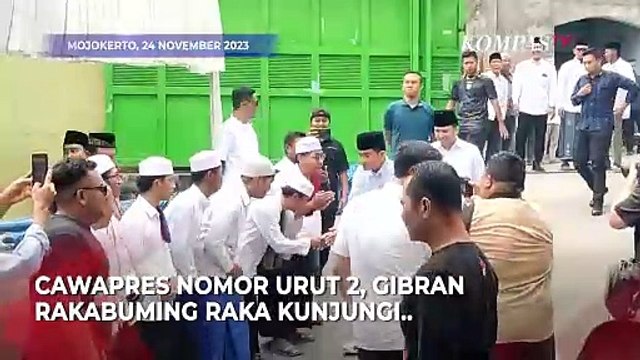 Momen Gibran Kunjungi Ponpes di Mojokerto, Ajak Santri Pelajari Teknologi