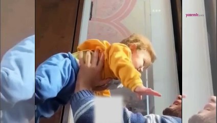 Filistinli babadan yürek burkan paylaşım! O görüntüler tüyleri diken diken etti