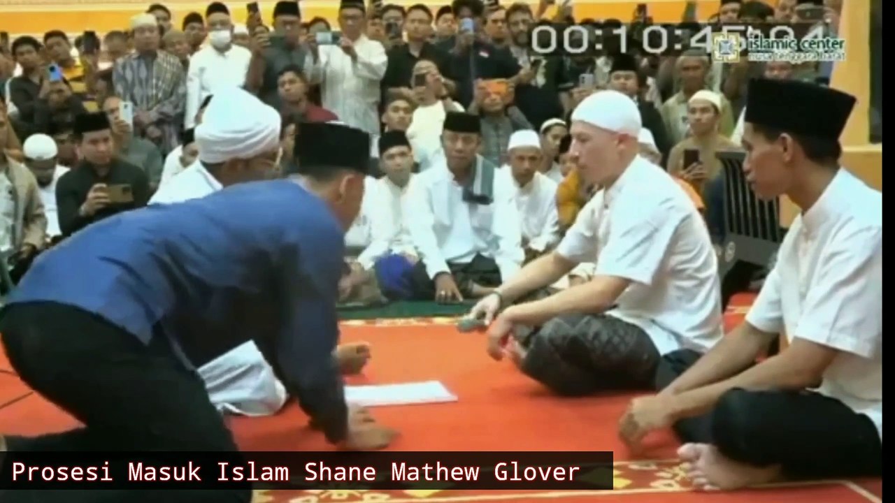 Prosesi Masuk Islam Shane Mathew Glover (dari Kanada)