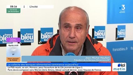 Jean-Michel Aufort, président de la Banque Alimentaire 87