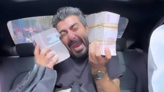 Para balyalarıyla poz veren sosyal medya fenomeni gözaltına alındı