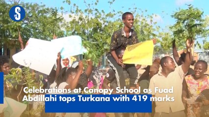 Celebrations at Canopy School as Fuad Abdillahi tops Turkana with 419 marks