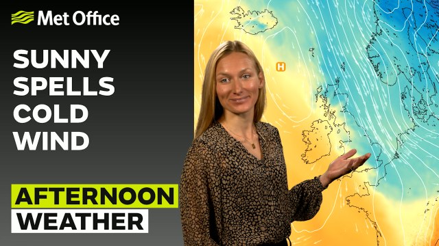 Met Office Afternoon Weather Forecast 24/11/23 - Cooler temperatures across UK