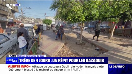 Trêve: "Un soulagement" raconte Rami, habitant de la bande de Gaza