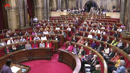 Intervenció d'Aurora Madaula en el Parlament de les Dones