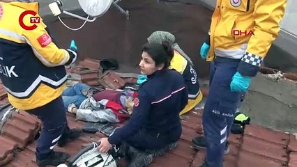 Acı olay... Ölüm yaşlı adamı çatıda yakaladı!