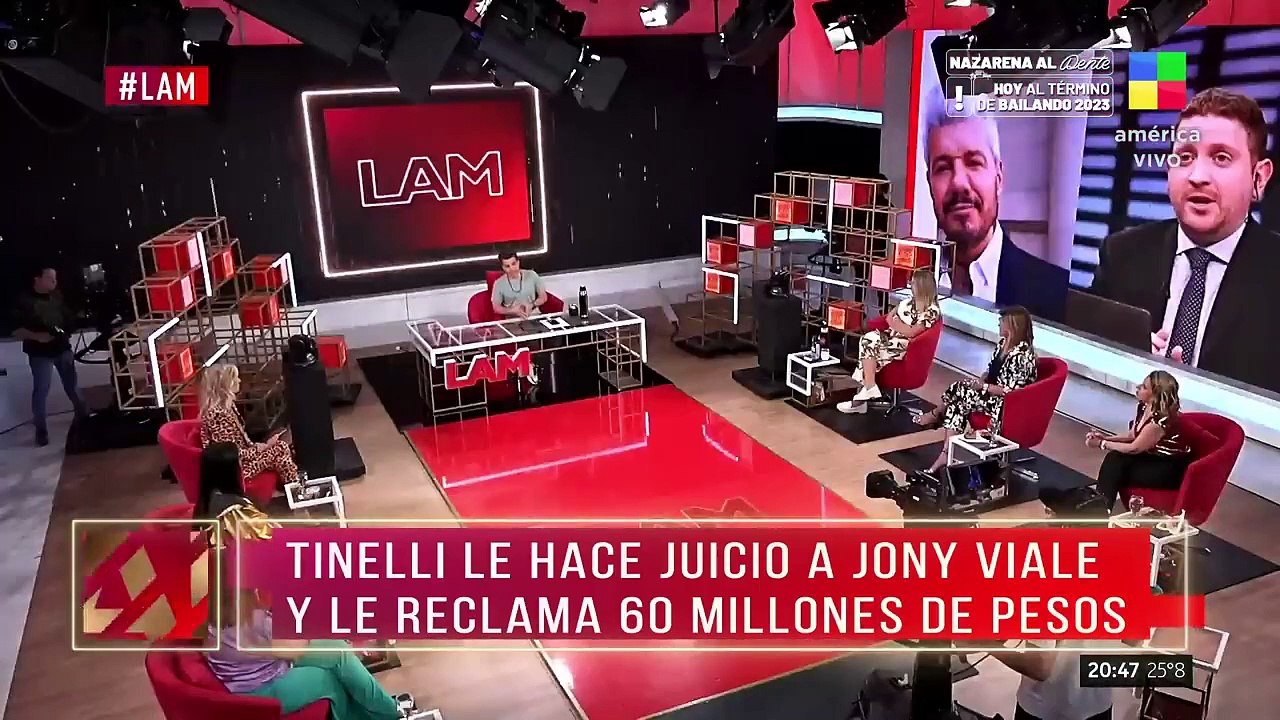 Marcelo Tinelli va a juicio con Jony Viale y le reclama 60 millones de pesos