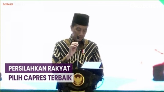 Presiden Joko Widodo Persilahkan Rakyat Pilih Calon Presiden yang Terbaik