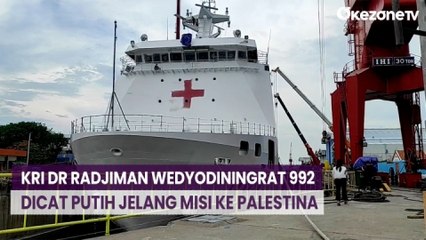 KRI dr Radjiman Wedyodiningrat 992 Dicat Putih Jelang Misi ke Palestina