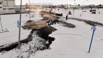 WATCH: Steaming cracks in Iceland fishing village after weeks of small volcanic earthquakes