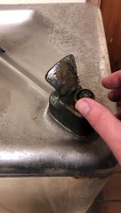 Water Fountain Sprays Onto Electrical Outlet
