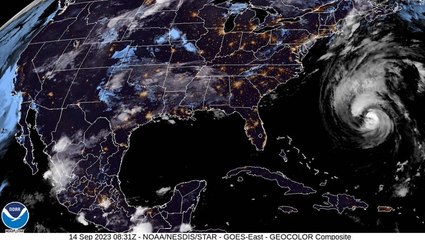 Hurricane Lee Looks Massive In Time-Lapse View From Space